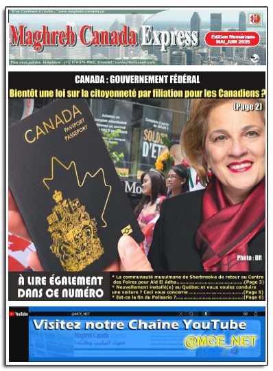 Maghreb Canada Express ÉDITION DE MAI-JUIN 2025
