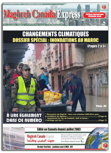 Maghreb Canada Express ÉDITION DE FEVRIER 2026