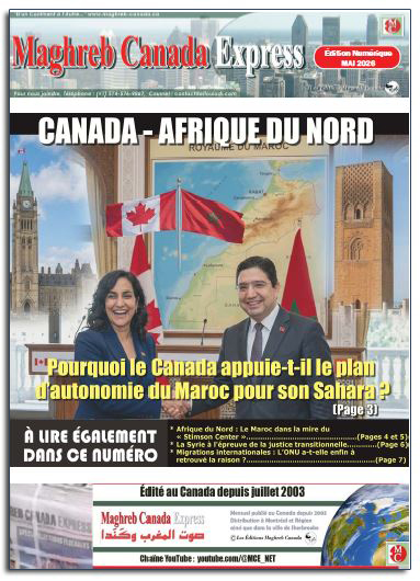 Maghreb Canada Express ÉDITION DU MOIS DE MAI 2026